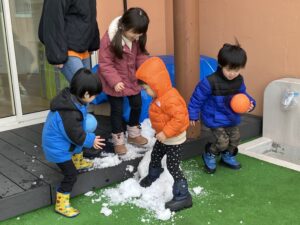 ゆきがとけてる⛄