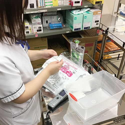 注射薬調剤を個人別にセット