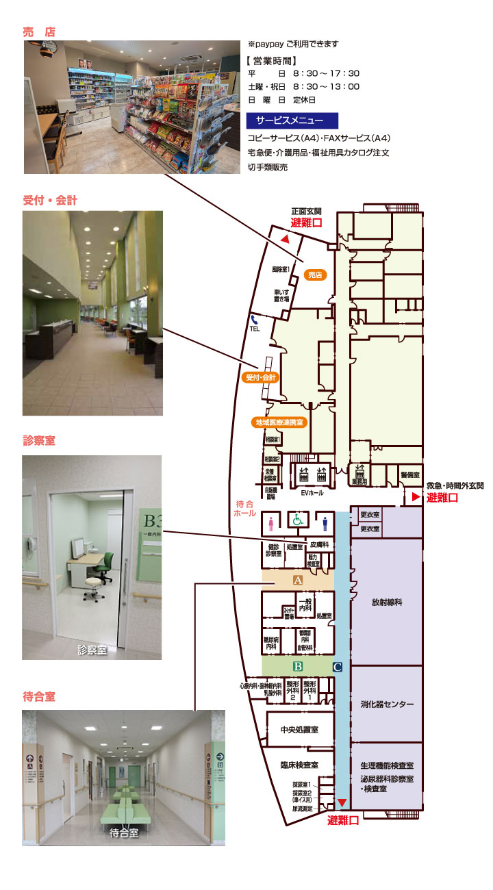 1階フロア間取り図